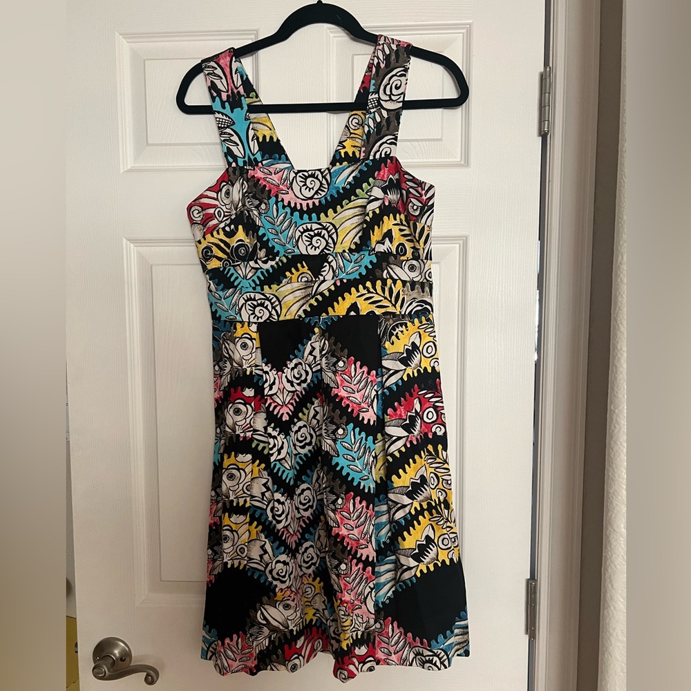 Rose print A Line Donna Morgan dress